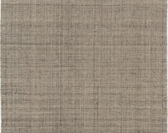 Woven Ridge Current Cream Wool Rug, Hand-Woven Ribbed Directional Weave, Cream Area Rug 8x10