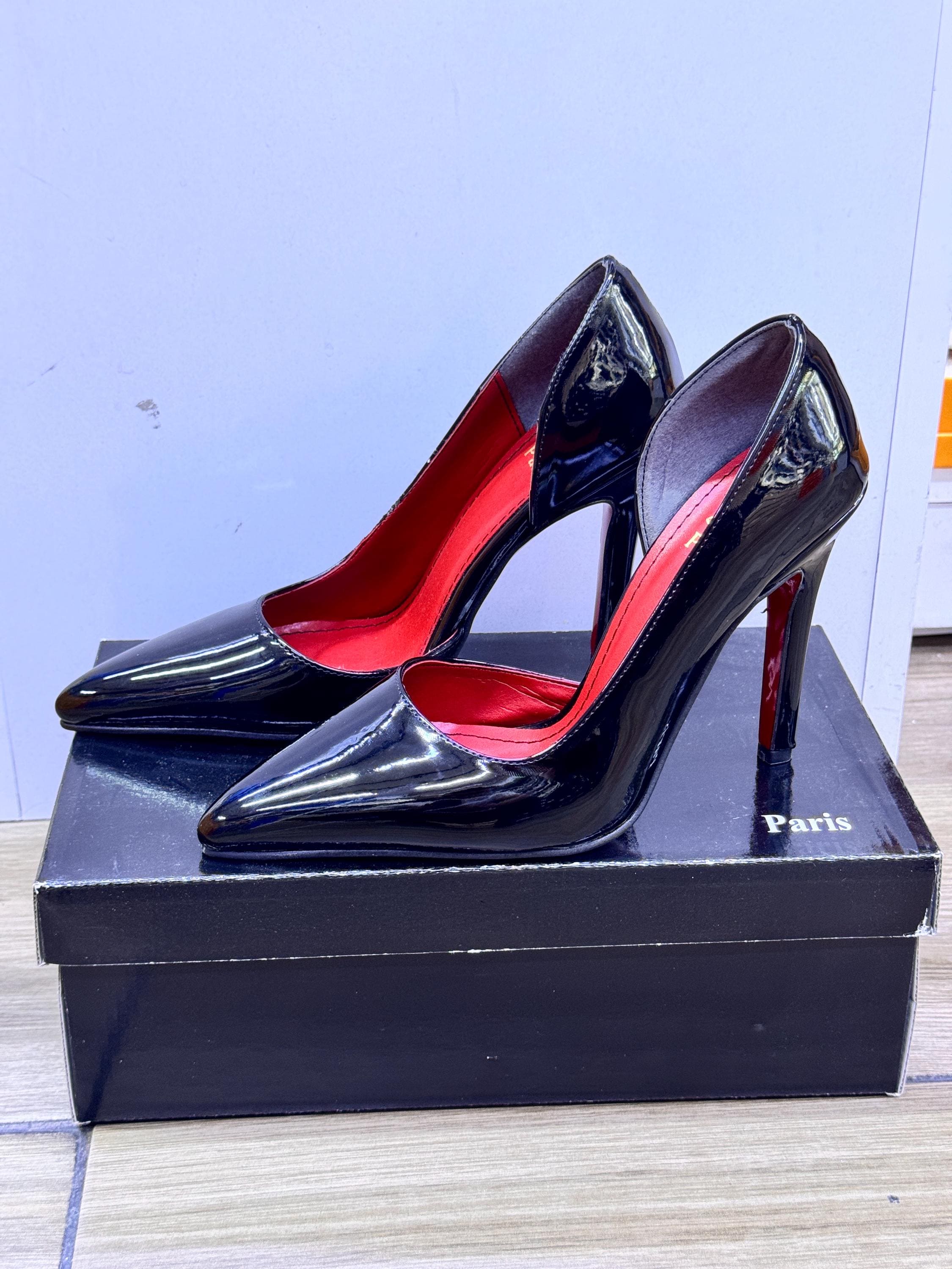 Christian louboutin red patent heels - Etsy 日本