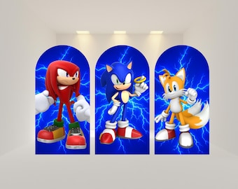 The Hedgehog Arch Backdrop Cover | Polyester Event Backdrop| Ship from USA|Stretch Fabric Backdrop