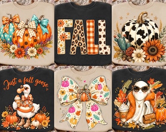 Preppy Fall PNG-Bundle, Preppy Fall PNG, Coquette Pumpkin Patch PNG, Autumn Pumpkin Shirt Design, cozy season png, Thanksgiving Bundle