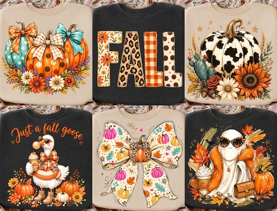 Preppy Fall PNG Bundle, Preppy Fall PNG, Coquette Pumpkin Patch PNG, Autumn Pumpkin Shirt Design, cozy season png, Thanksgiving Bundle