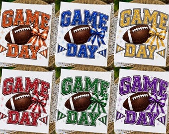 PNG-Bundle „Fußballspieltag“, Fußball-PNG, Spieltag-PNG, Fußballmama-PNG, Touchdown-Saison-PNG, Sport-PNG, Fußballmama-Schleife-PNG