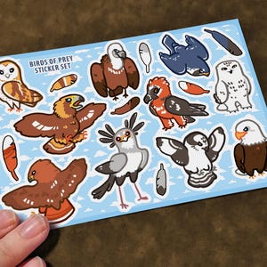 Greifvogel Sticker Bogen