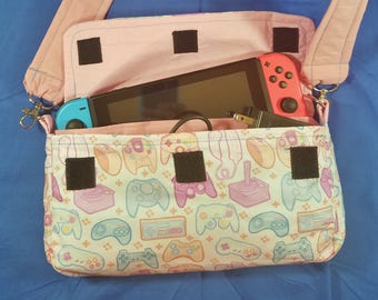 Pastel Contoller Pattern Nintendo Switch Carrying Case - Made to Order