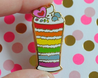 Gay Parfait - Pâtissier Pride Enamel Pins - Gay Pride Pin