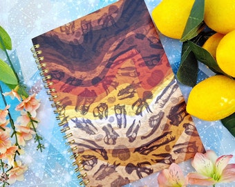 Dino Skulls Reusable Sticker Book | A5, 50 Double-Sided Sheets