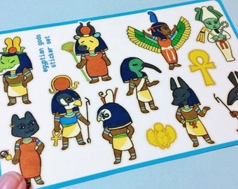 Egyptian Gods Sticker Sheet