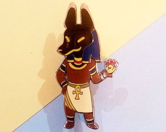 Anubis Enamel Pin - Egyptian God Enamel Pin