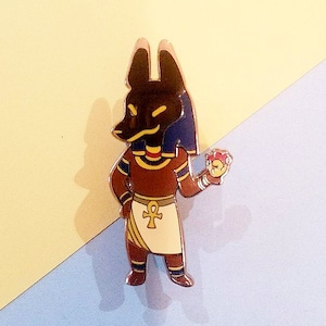 Anubis Enamel Pin - Egyptian God Enamel Pin