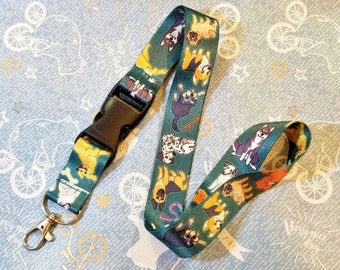 Puppy Dogs Lanyard ID Badge Holder - Lobster Clasp and Clip