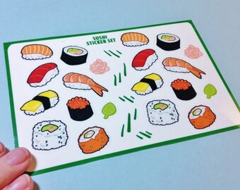 Sushi Sticker Set