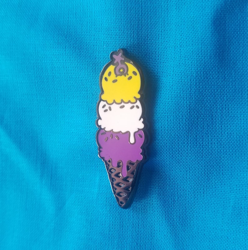 Pastry Pride Enamel Pins Sets & Individual Gay Pride Pin, Trans Pride Pin, Ace Pride Pin, Pan Pride Pin, Bi Pride Pin, Lesbian Pride Pin Nonbinary Frzn Dairy