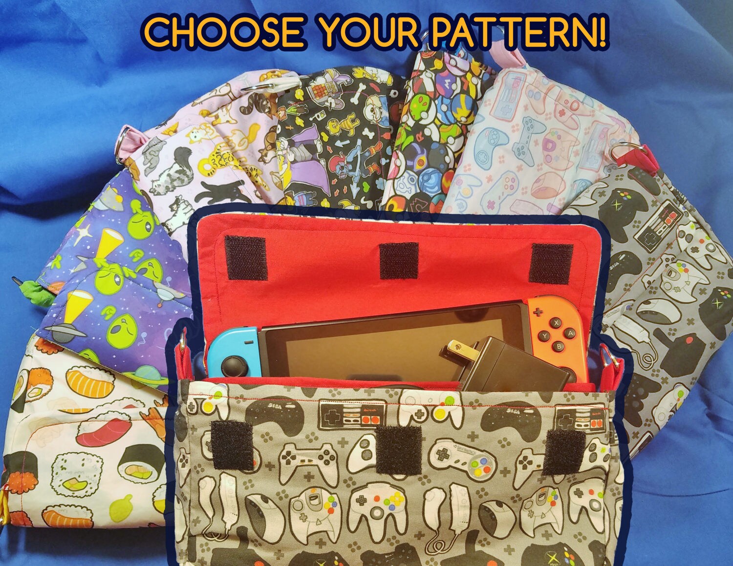 CHOOSE YOUR PATTERN Nintendo Switch Carrying Case Switch Etsy