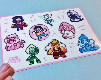 Hojas de pegatinas de Steven Universe