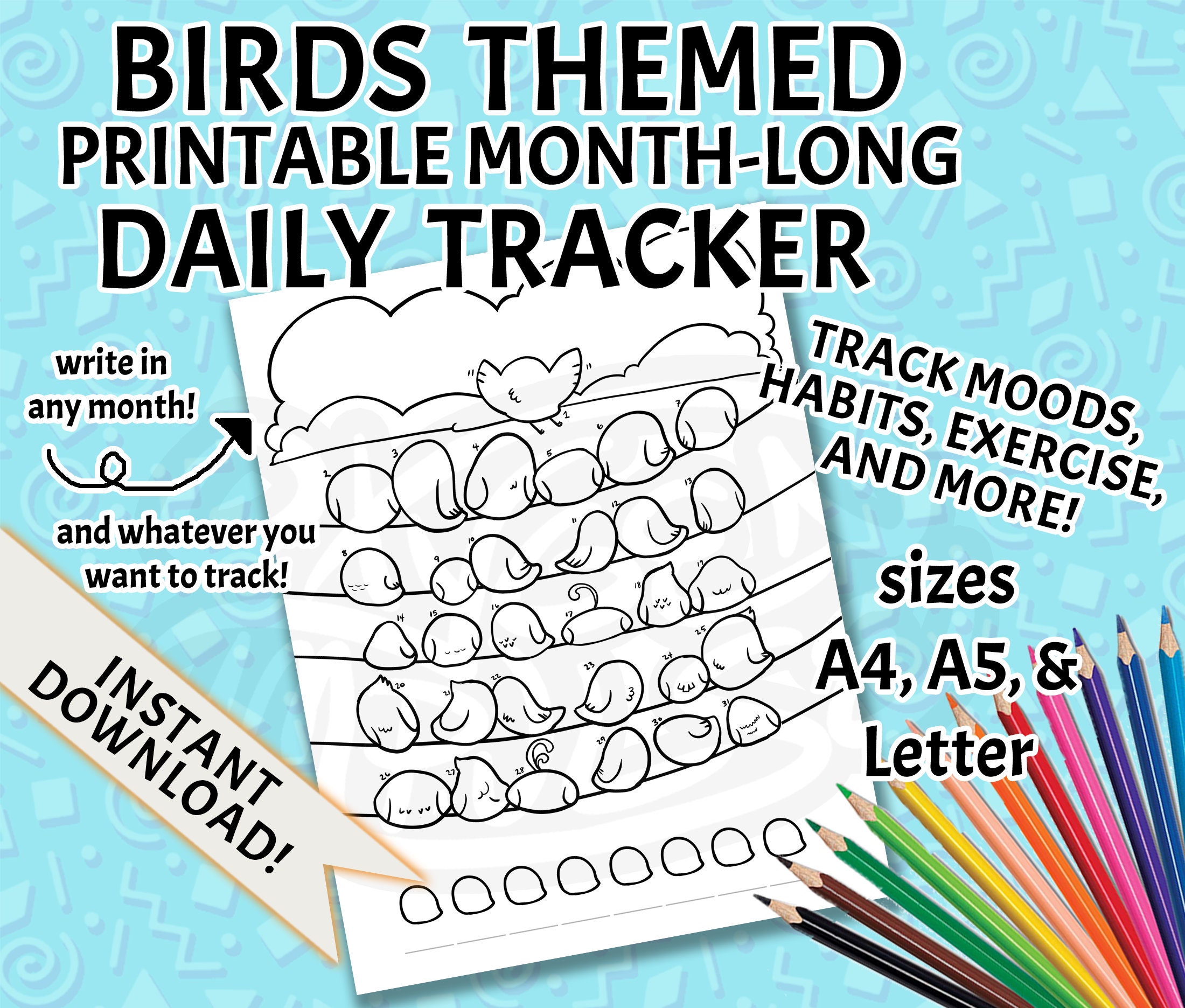 2 Bujo Journal Mood Trackers, Depression Trackers, Anxiety Trackers, Mood  Chart, Mood Journal, Bujo Printable Planner Inserts, 5 Sizes 