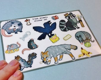 Trash Animals Sticker Sheet