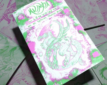 LENVOW - an oc dragon species sketch zine