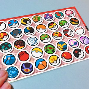 Pokeball Sticker Bogen