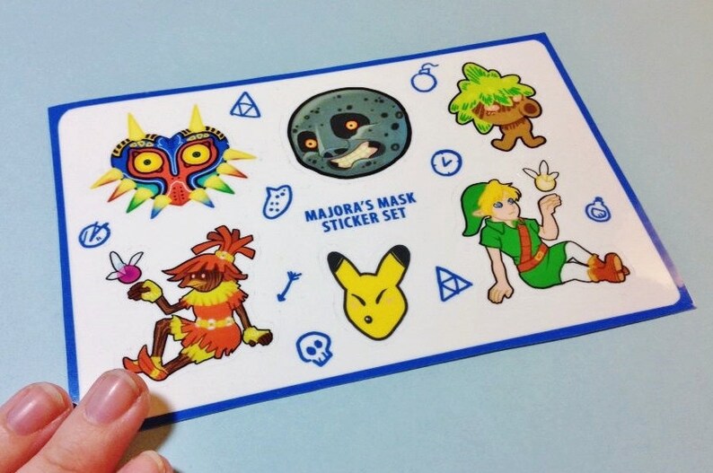 Legend of Zelda Sticker Sheets Majora's Mask