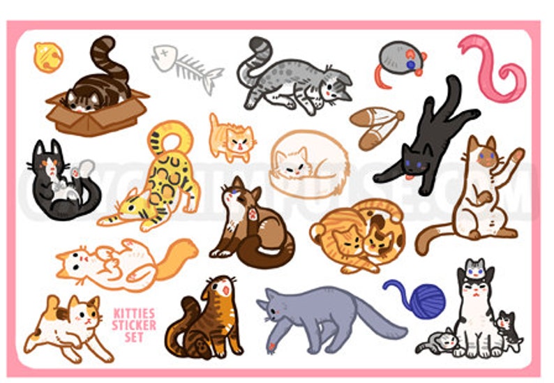 Kitty Cat Sticker Sheet image 2