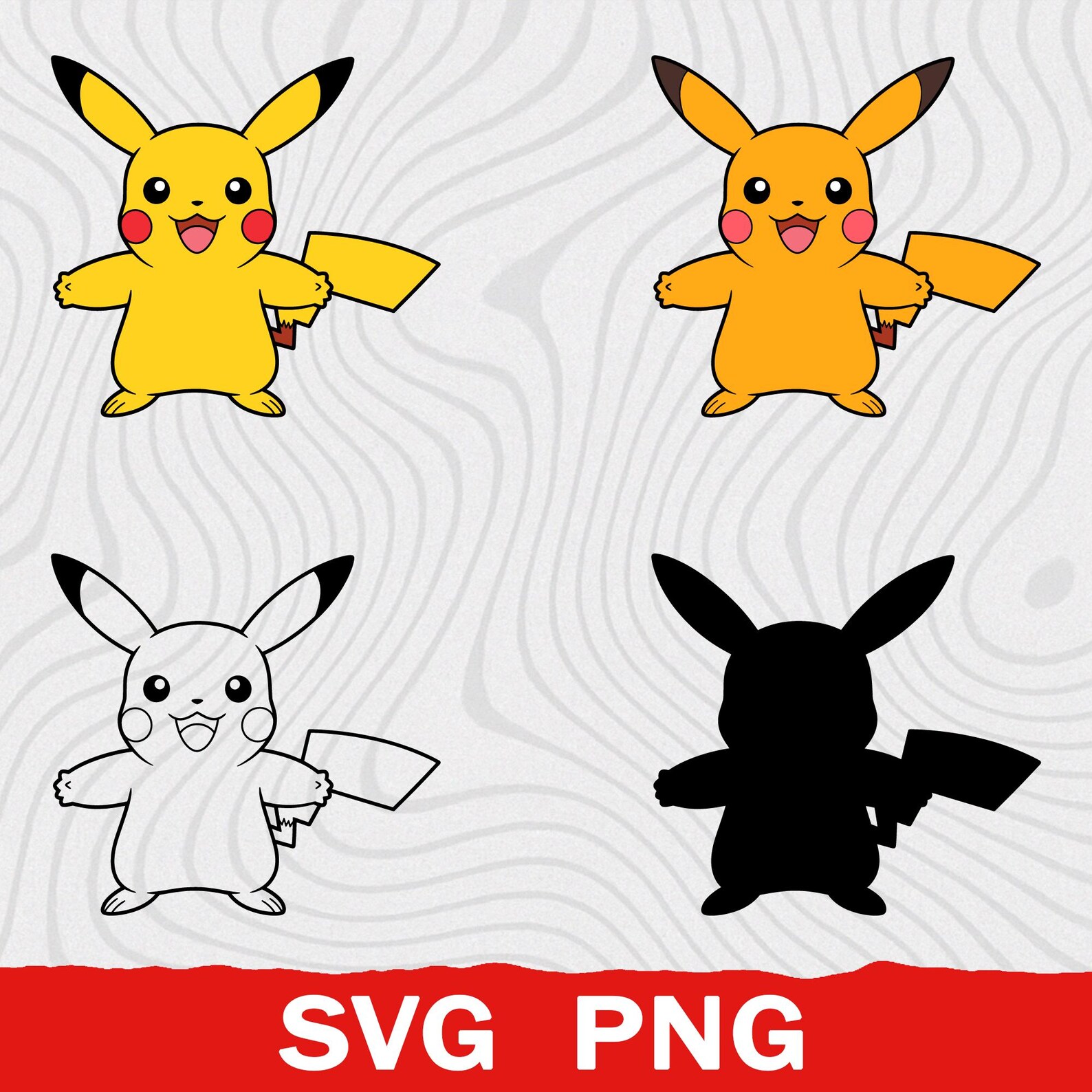 Pikachu Vector Graphics Pikachu Shiny Pokemon Vector, Pokemon Svg, Pokemon Png, Pikachu Graphic ...