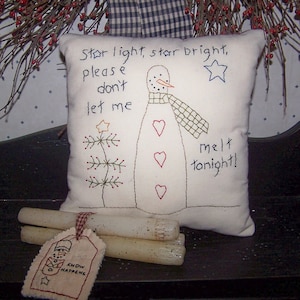Primitive Stitchery E-Pattern Star light, star bright, please don't let me melt tonight.