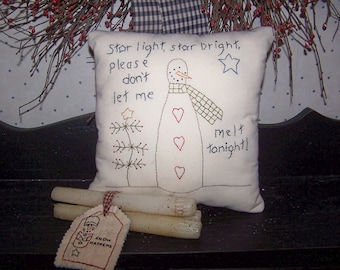 Primitive Stitchery E-Pattern Star light, star bright, please don't let me melt tonight.