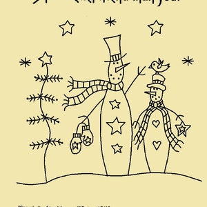 May include: Black and white line drawing of two snowmen standing next to a small pine tree. The larger snowman is wearing a scarf and has a hat on its head. The smaller snowman has a bird on its head and is wearing a scarf. The text "Snow better friend than you!" is written at the top of the image.