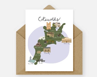 Cotswolds England Greeting Card