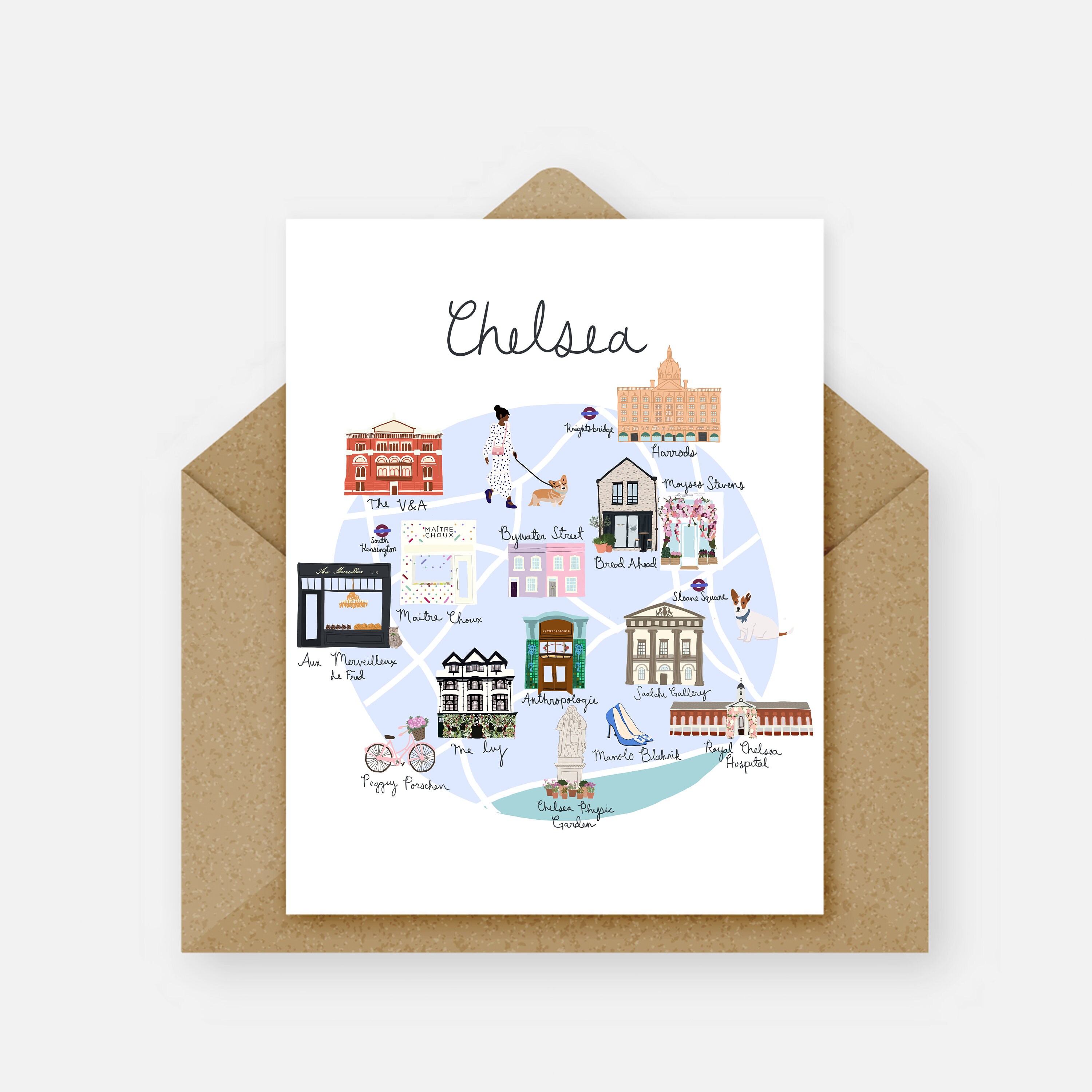 Chelsea London Greeting Card