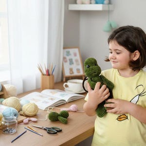 Turtle 26 cm crochet pattern. English PDF Handmade Amigurumi toy.