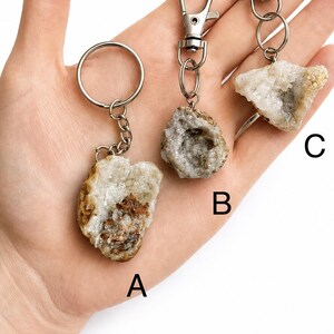 Keokuk Geode Keychain | Handmade, Hand Mined | One-of-a-Kind