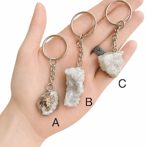 Keokuk Geode Keychain | Handmade, Hand Mined | One-of-a-Kind