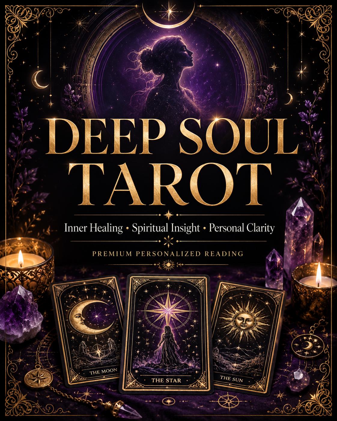 Deep Soul Tarot, Inner Healing Guidance, Spiritual Insight and Personal Clarity