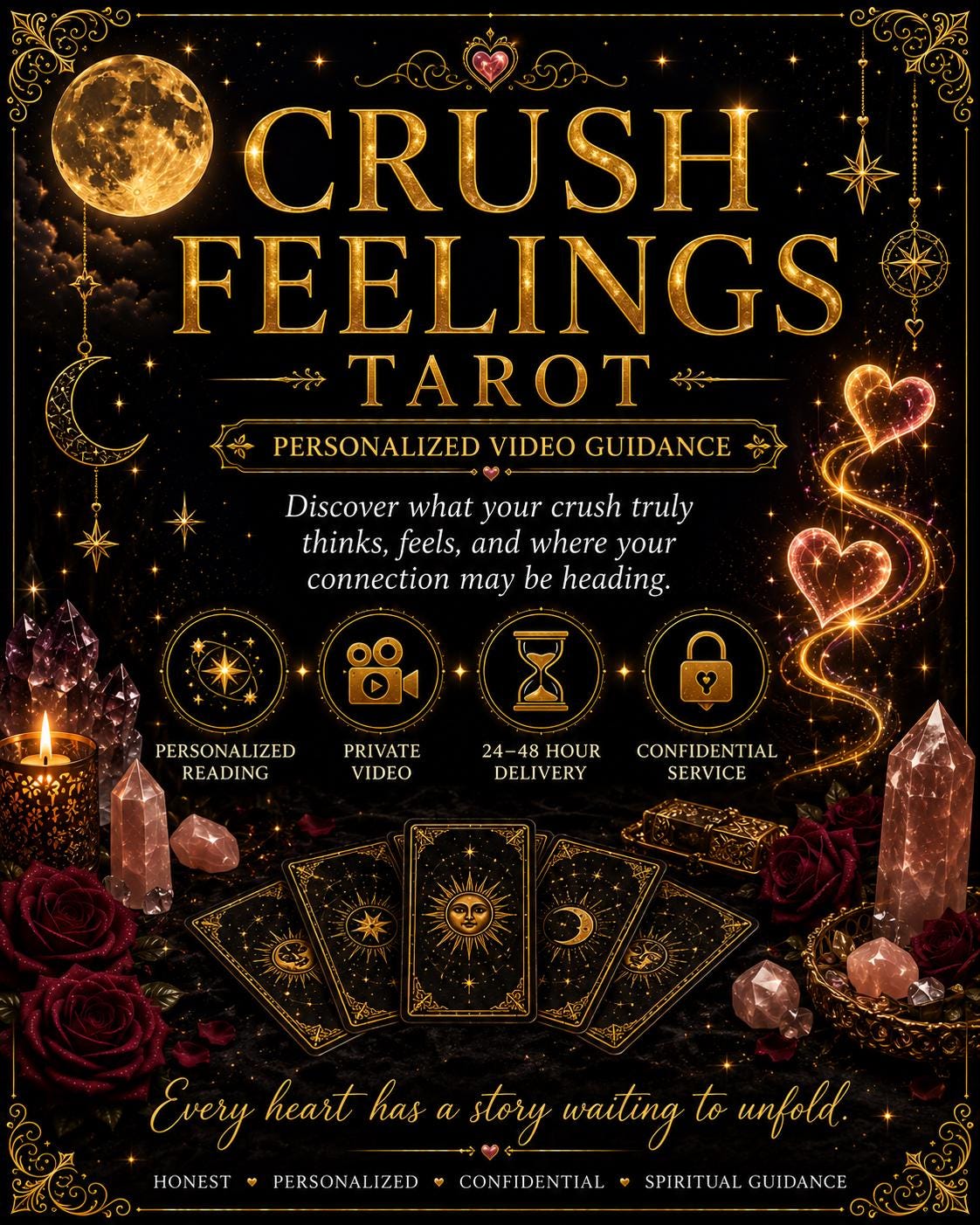 Crush Feelings Tarot | Personalized Love Guidance Video | Does My Crush Like Me?