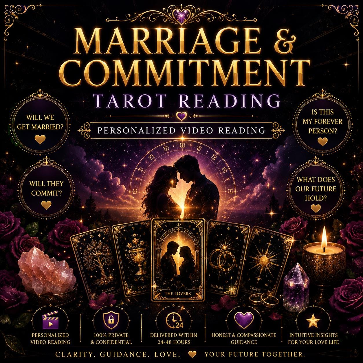 Marriage Tarot | Will We Get Married? Personalized Video Love Guidance