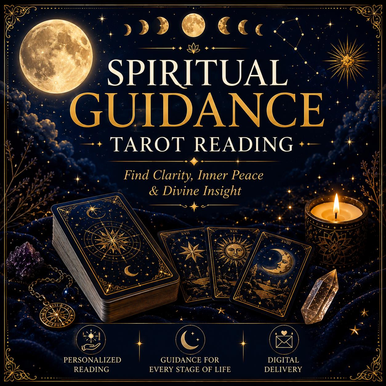 Spiritual Guidance Tarot Reading | Find Clarity, Inner Peace & Divine Insight for Your Journey