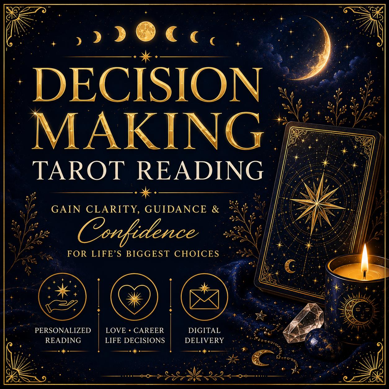 Decision Making Tarot Reading | Gain Clarity, Guidance & Confidence for Life's Biggest Choices