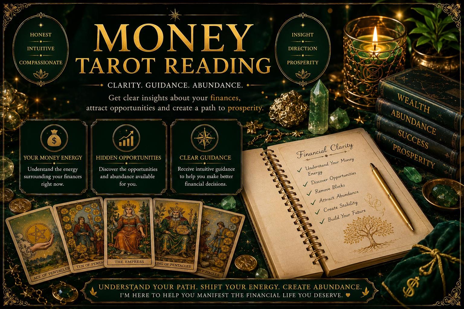 Money Tarot Reading — Financial Guidance, Abundance Insights, Income Direction and Prosperity Clarity