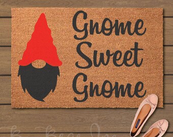 Gnome Doormat Etsy