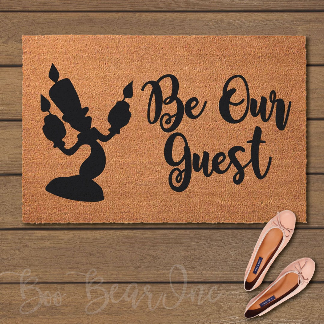 Be Our Guest Doormat Mats Fun Doormats Etsy 日本
