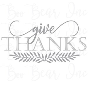 Give Thanks Flourish File for Cutting Machines/ Silhouette / Cricut - Signs-Painting Stencils- SVG- DXF- EPS