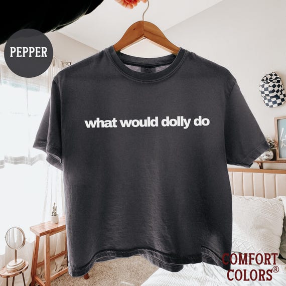 Dolly Parton what would dolly do Comfort Colors Boxy Tee, Vintage Country Music Shirt, Graphic Tee for Country Music Lovers, Vintage Graphic