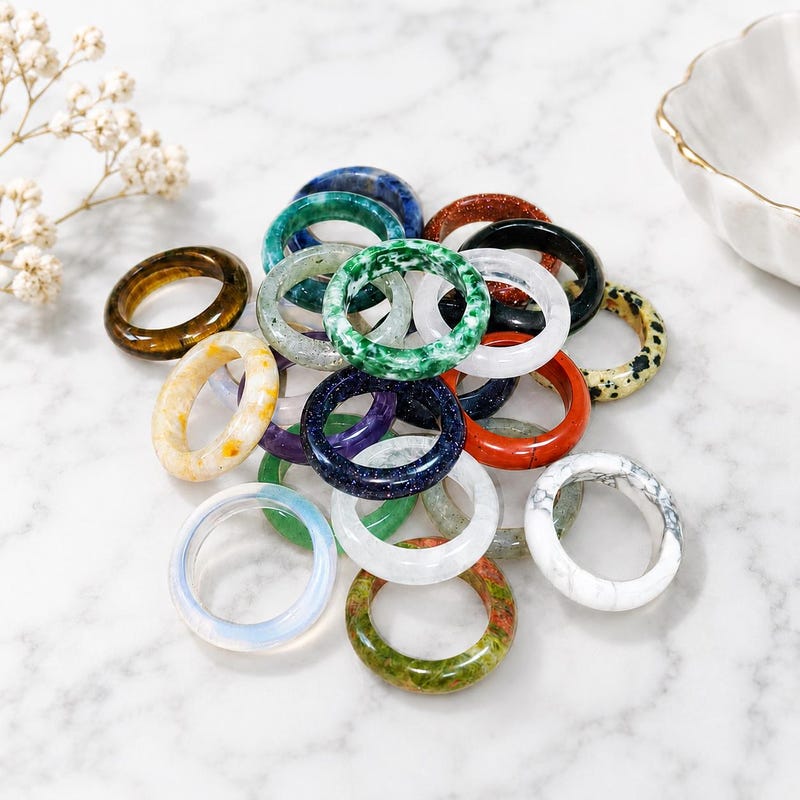 Unique Ring With Stones - Etsy Israel
