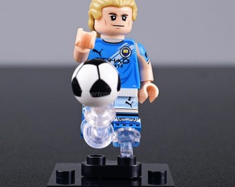 MOC Haaland UCL King Goal Machine Figuur, compatibel met Lego, kerstcadeau, kindercadeau