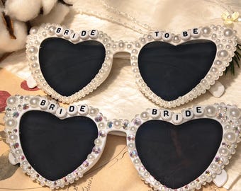 Personalized Heart-Shaped Sunglasses, Custom-Name Sunglasses, Fashion Accessories, Bridesmaid Gifts, Bridal Accessories, Birthday Gifts.