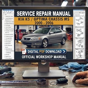 Manuale riparazione officina assistenza  Kia K5 Optima 2000 2006 Chassis MS