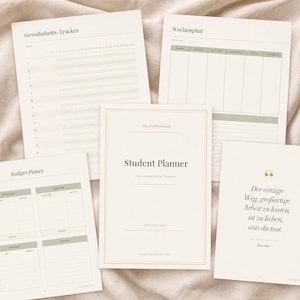 Student Planner Bundle EN | College Planner Printable | Study Planner | Academic Planner | Semester Planner | GoodNotes | PDF