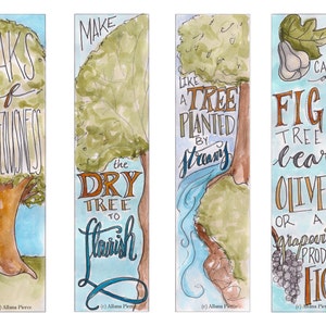 Tree Themed Bible Bookmark / Bible Journal Tag **INSTANT DOWNLOAD**