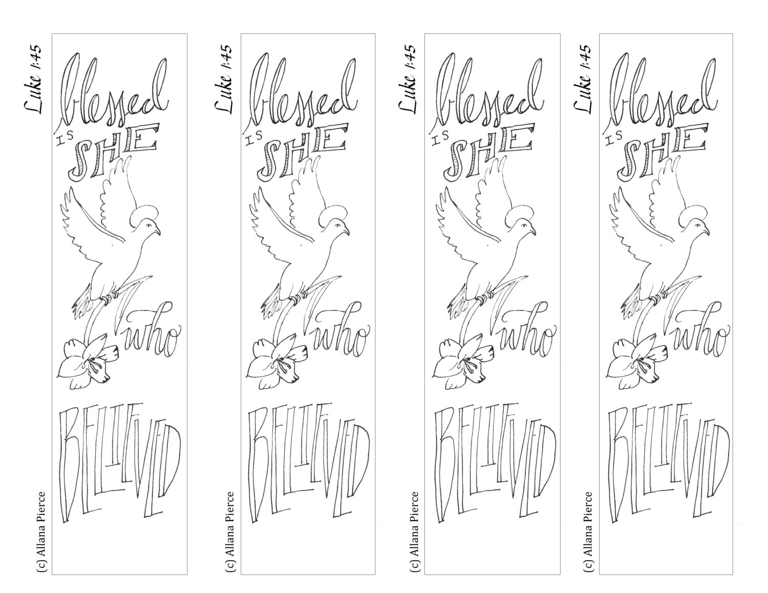 Advent 4 Bible Bookmark / Bible Journal Tag **INSTANT DOWNLOAD ...
